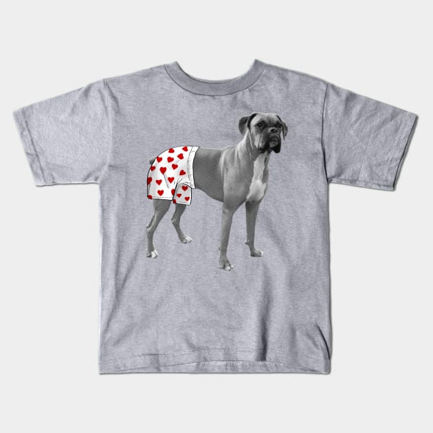 Boxer Kids T-Shirt by StevenRice